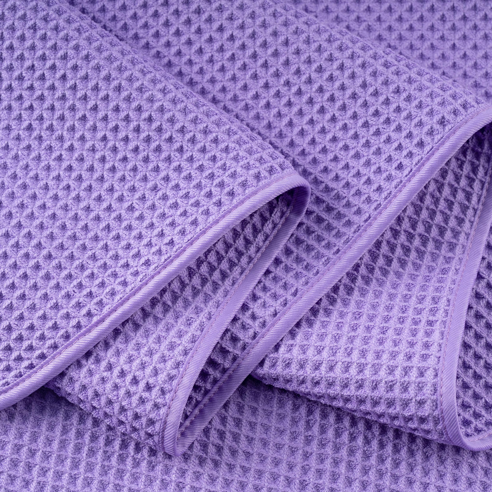 430 GSM Poly Blend Microfiber Quick Dry Waffle Bath Towel (4 Count)