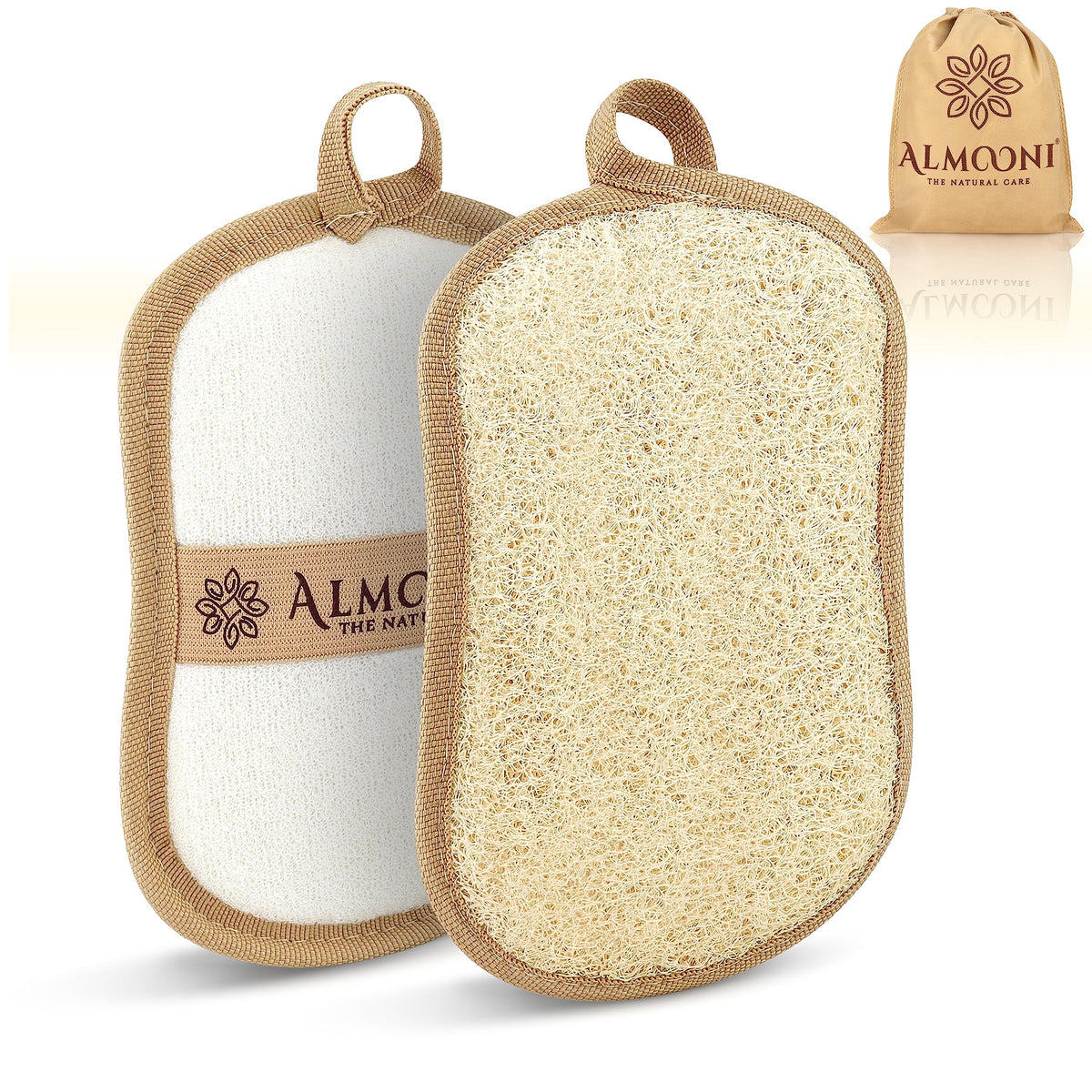 Natural Loofah Body Scrubber (2 Count)
