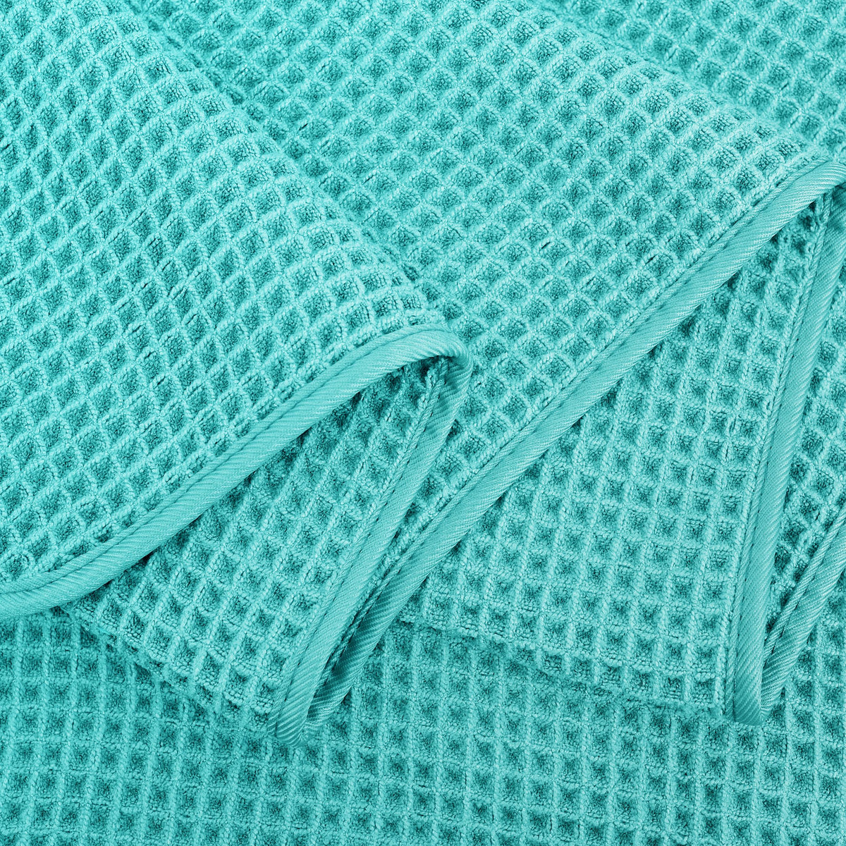 430 GSM Poly Blend Microfiber Quick Dry Waffle Bath Towel (4 Count)