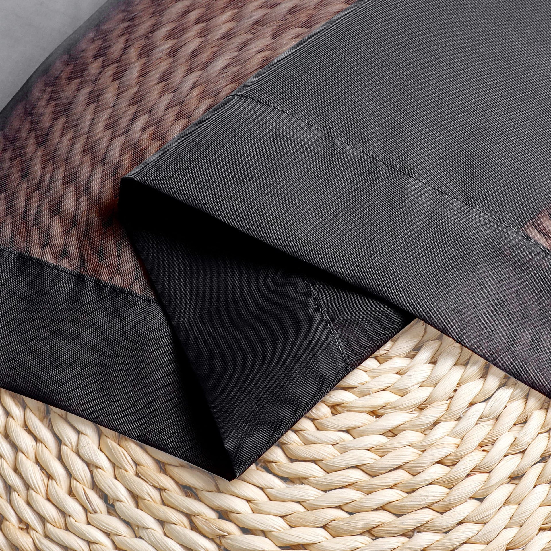 Black Sheer Tier Curtains 24 Inch Length