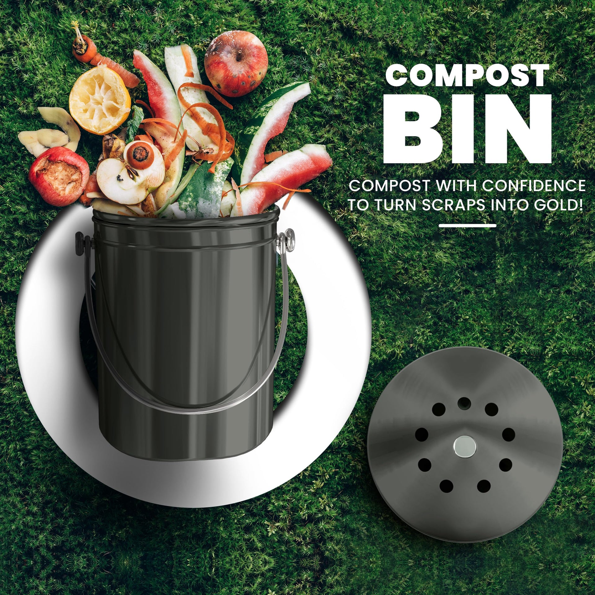 Countertop Compost Bin 1.3 Gallon